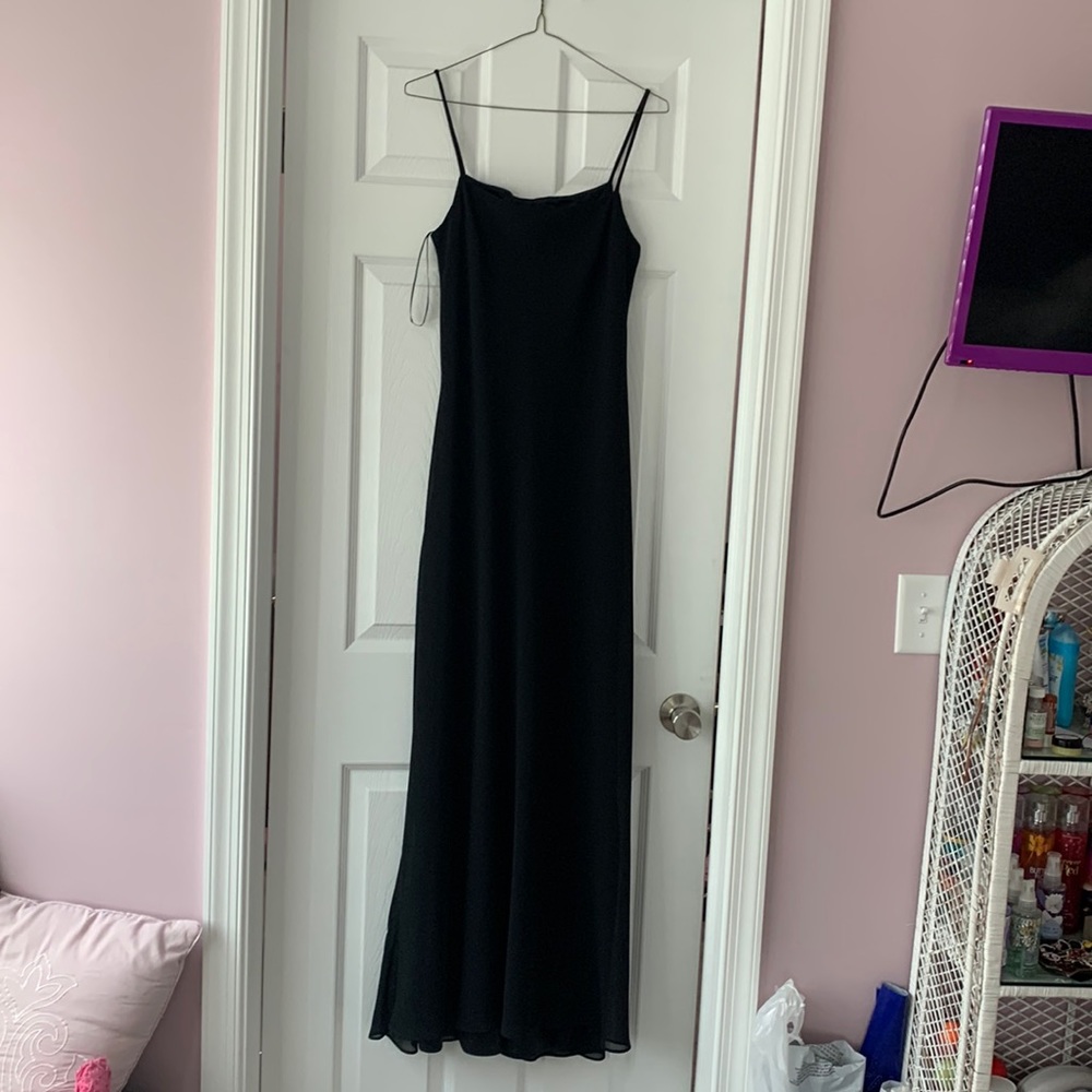 Simple Black Jessica McClintock Bridal dress